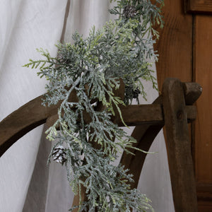 Frosted Pine Garland With Pinecones - Canwell Interiors Limited - Hills