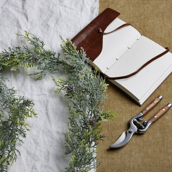 Frosted Pine Garland With Pinecones - Canwell Interiors Limited - Hills