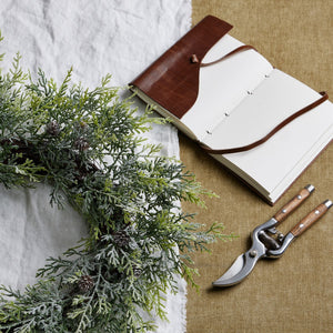 Frosted Pine Wreath With Pinecones - Canwell Interiors Limited - Hills