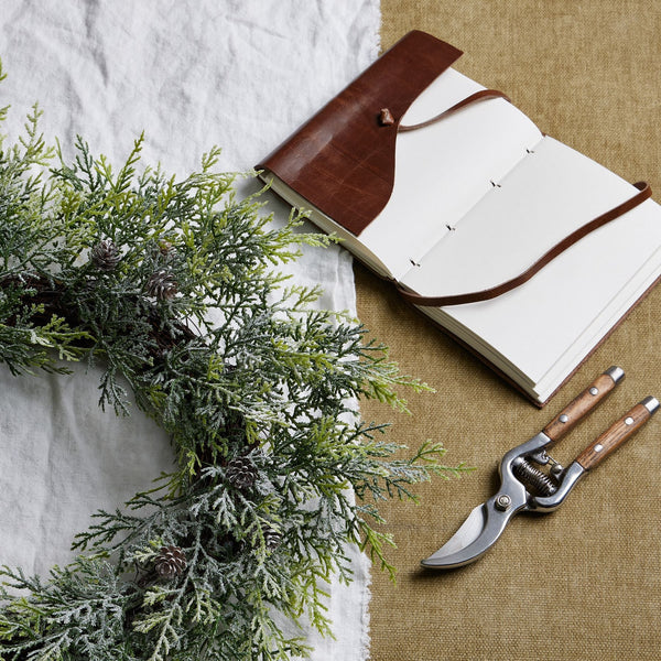 Frosted Pine Wreath With Pinecones - Canwell Interiors Limited - Hills