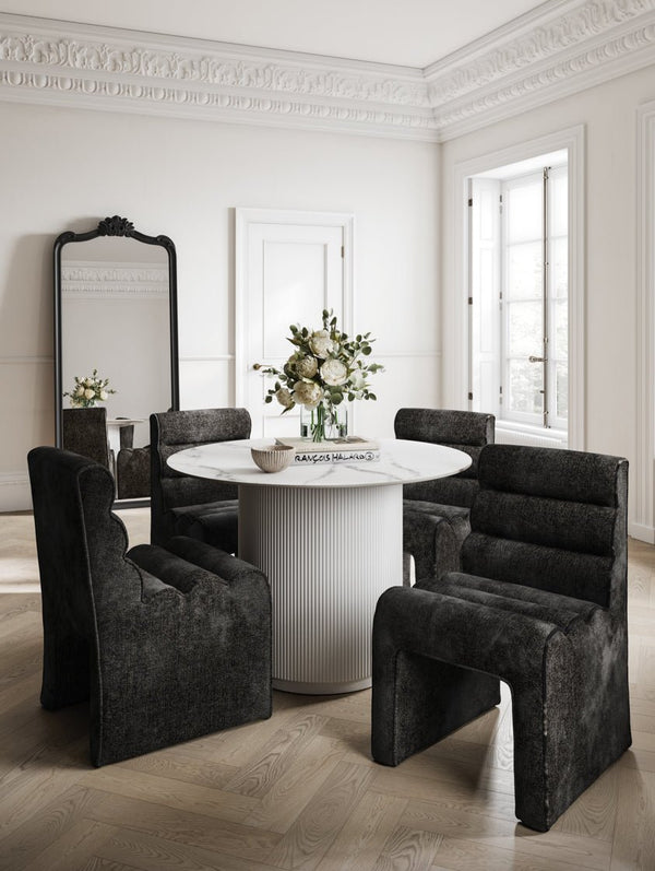 Fuji Stone & White Dining Table - Canwell Interiors Limited - Canwell