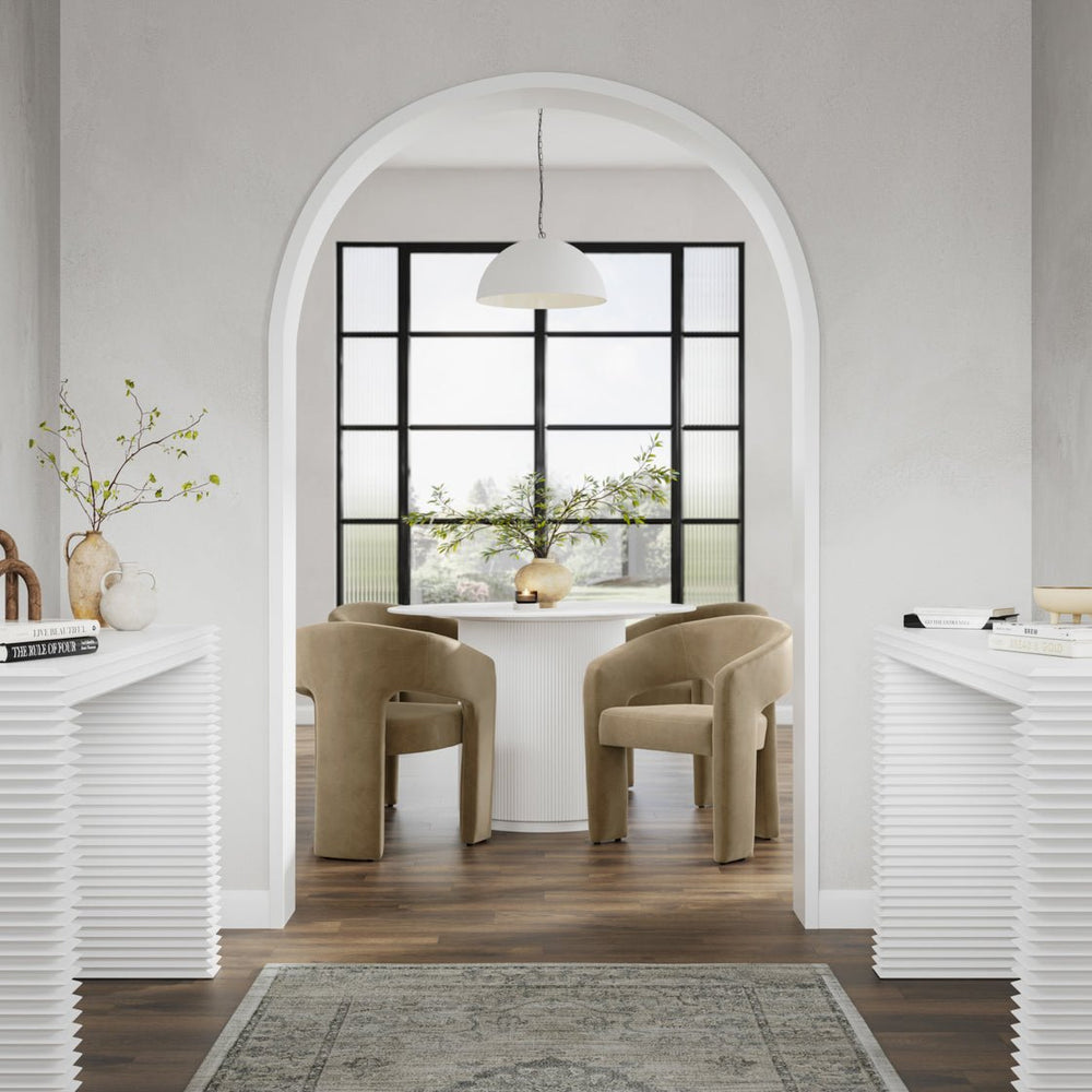 Fuji Stone & White Dining Table - Canwell Interiors Limited - Canwell