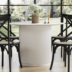 Fuji Stone & White Dining Table - Canwell Interiors Limited - Canwell