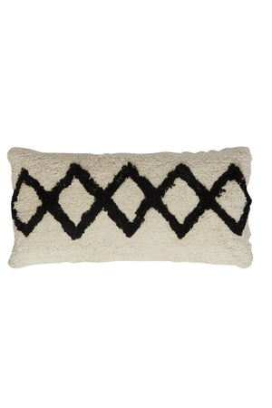 FULDA Cushion — Natural - black - Canwell Interiors Limited - Light & Living