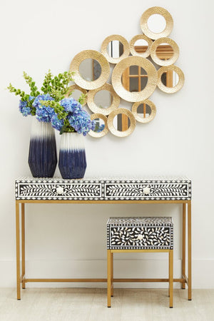 Fusion 1 Drawer Side Table with Bone Inlay - Canwell Interiors Limited - Xshowhome