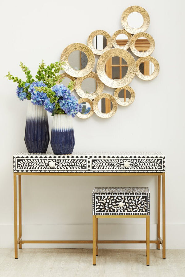 Fusion 1 Drawer Side Table with Bone Inlay - Canwell Interiors Limited - Xshowhome