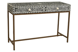 Fusion Bone Inlay Console Table With 2 Drawers - Canwell Interiors Limited - Xshowhome