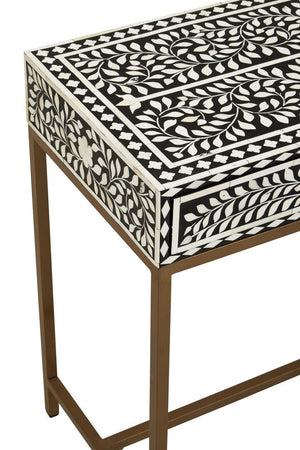 Fusion Bone Inlay Console Table With 2 Drawers - Canwell Interiors Limited - Xshowhome