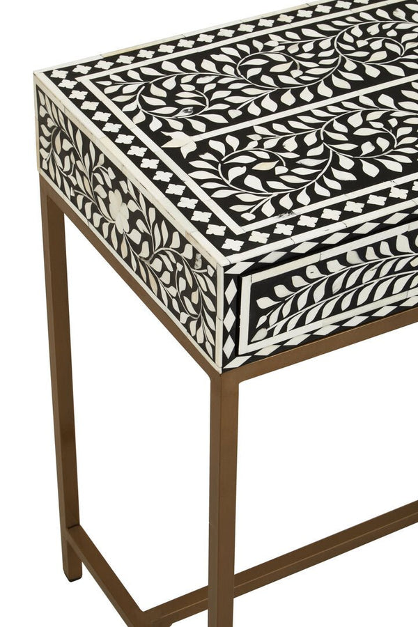 Fusion Bone Inlay Console Table With 2 Drawers - Canwell Interiors Limited - Xshowhome