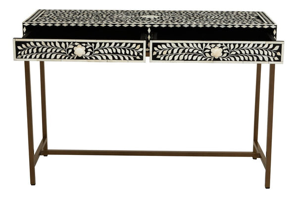 Fusion Bone Inlay Console Table With 2 Drawers - Canwell Interiors Limited - Xshowhome