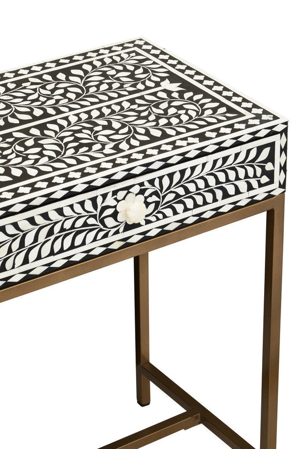 Fusion Bone Inlay Console Table With 2 Drawers - Canwell Interiors Limited - Xshowhome