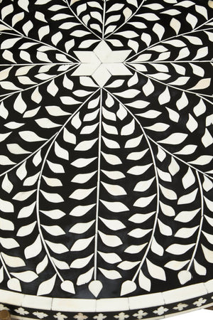 Fusion Bone Inlay Round Coffee Table - Canwell Interiors Limited - Xshowhome