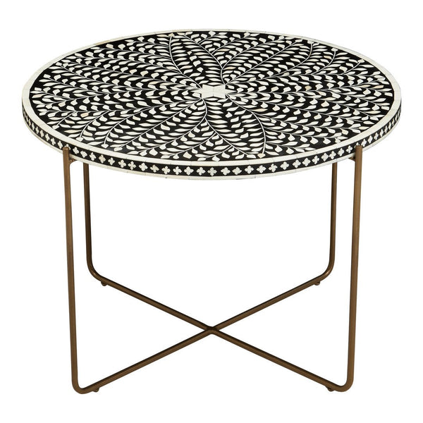 Fusion Bone Inlay Round Coffee Table - Canwell Interiors Limited - Xshowhome