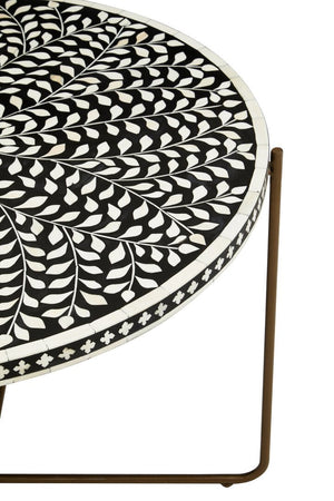 Fusion Bone Inlay Round Coffee Table - Canwell Interiors Limited - Xshowhome