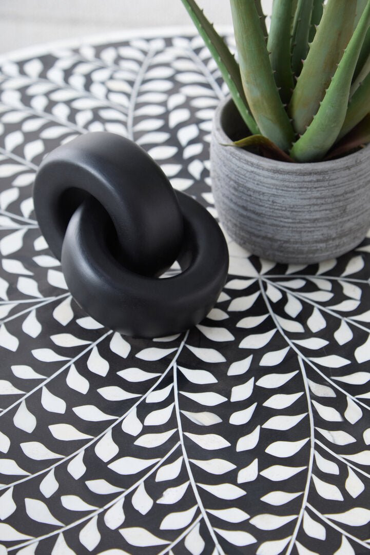 Fusion Bone Inlay Round Coffee Table - Canwell Interiors Limited - Xshowhome