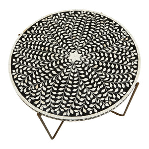 Fusion Bone Inlay Round Coffee Table - Canwell Interiors Limited - Xshowhome