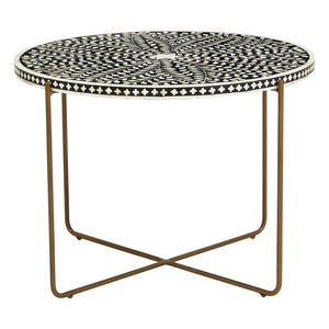 Fusion Bone Inlay Round Coffee Table - Canwell Interiors Limited - Xshowhome