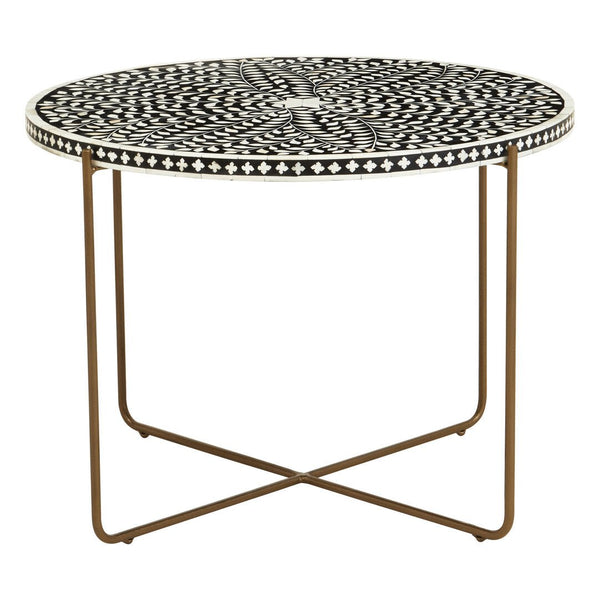 Fusion Bone Inlay Round Coffee Table - Canwell Interiors Limited - Xshowhome