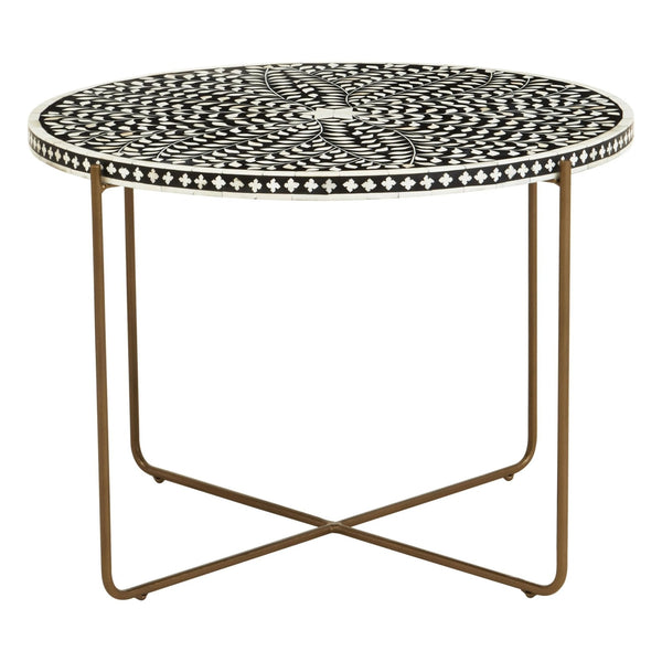 Fusion Bone Inlay Round Coffee Table - XShowhome Limited - Xshowhome
