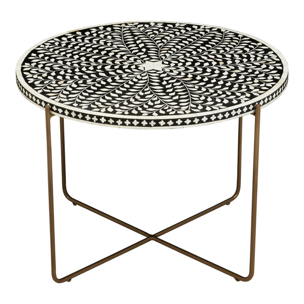 Fusion Bone Inlay Round Coffee Table - XShowhome Limited - Xshowhome