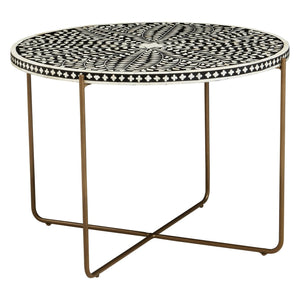 Fusion Bone Inlay Round Coffee Table - XShowhome Limited - Xshowhome
