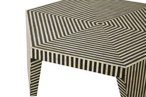 Fusion Striped Bone Inlay Coffee Table - Canwell Interiors Limited - Xshowhome