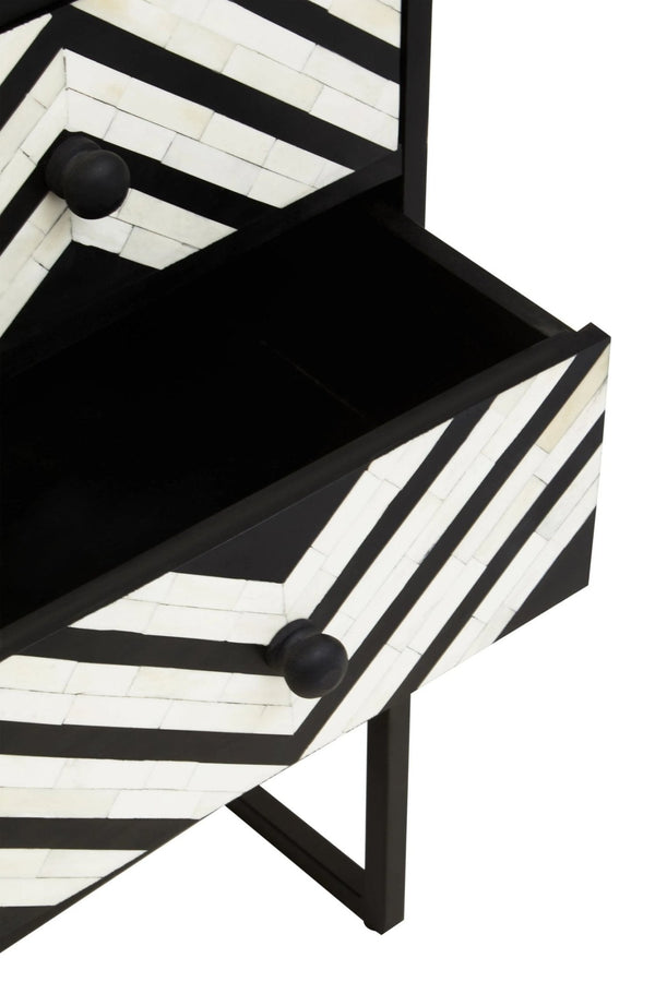 Fusion Three Drawer Chest with Bone Inlay - XShowhome Limited - Xshowhome