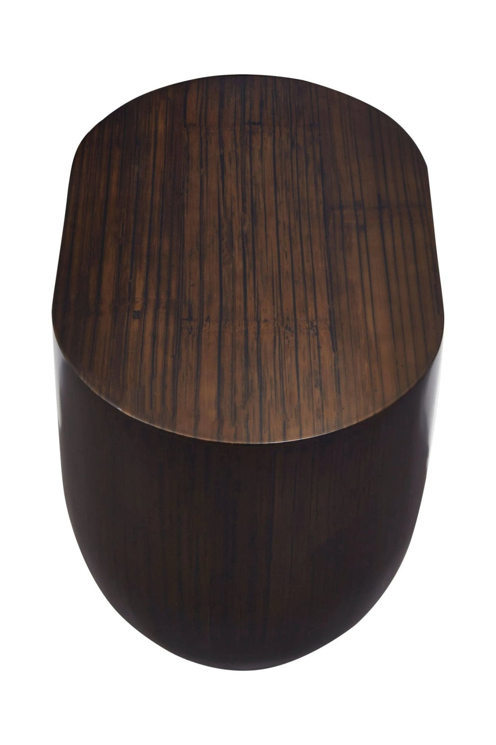 Gabelle Oval Ebony Bamboo Side Table - XShowhome Limited - Xshowhome