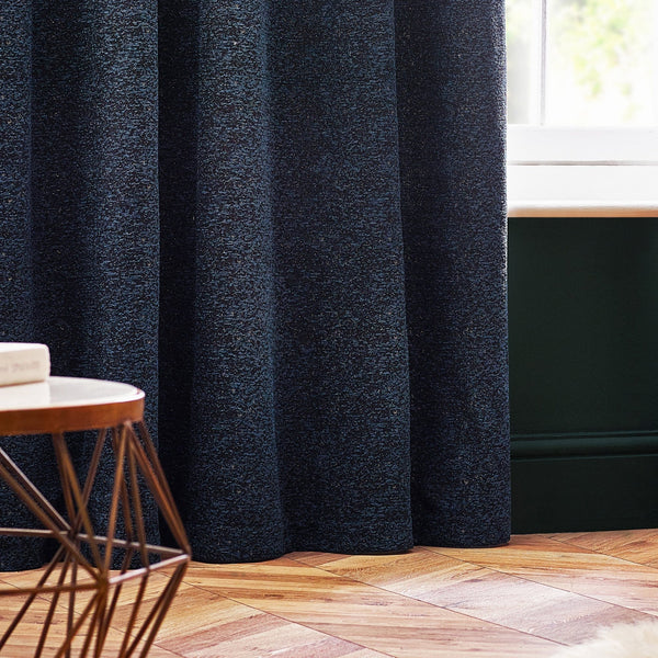 Galaxy 117x137 Eyelet Curtain Navy - Canwell Interiors Limited - Riva