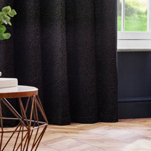 Galaxy 117x183 Eyelet Curtain Black - Canwell Interiors Limited - Riva