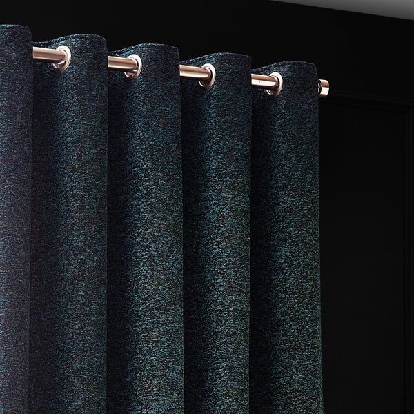 Galaxy 168x183 Eyelet Curtain Emerald - Canwell Interiors Limited - Riva