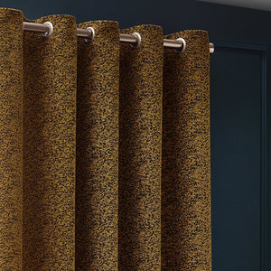 Galaxy 168x183 Eyelet Curtain Gold - Canwell Interiors Limited - Riva