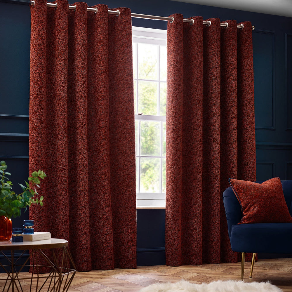 Galaxy 229x137 Eyelet Curtain Copper - Canwell Interiors Limited - Riva