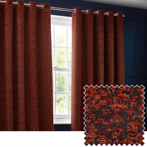 Galaxy 229x183 Eyelet Curtain Copper - Canwell Interiors Limited - Riva