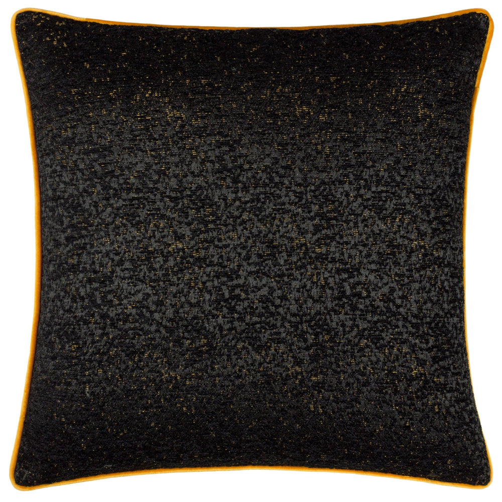Galaxy 50x50 Feather Filled Cushion Black - Canwell Interiors Limited - Riva