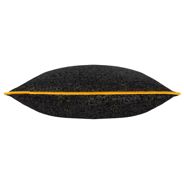 Galaxy 50x50 Feather Filled Cushion Black - Canwell Interiors Limited - Riva