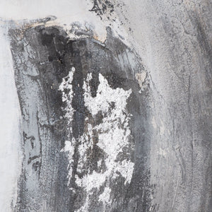 Galaxy Silver and Grey Hand Painted Canvas - Canwell Interiors Limited - Hills