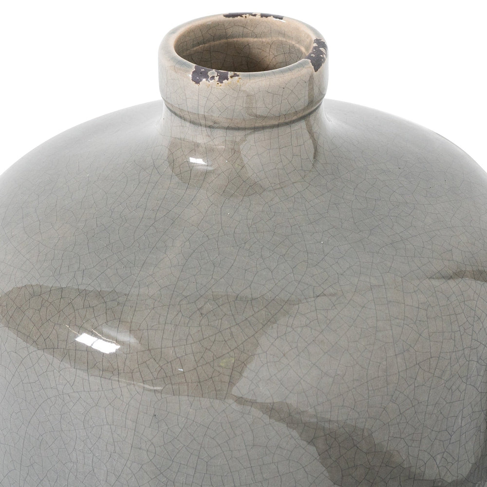Garda Grey Glazed Eve Vase - Canwell Interiors Limited - Hills