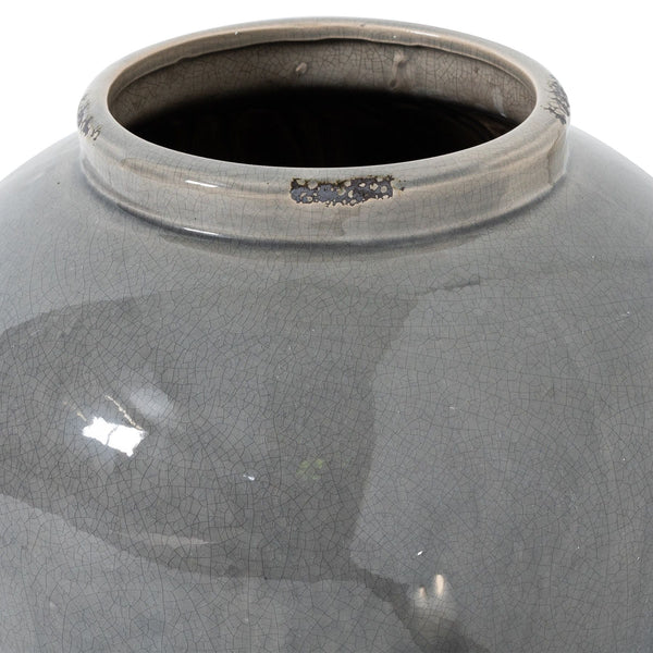 Garda Grey Glazed Juniper Vase - Canwell Interiors Limited - Hills