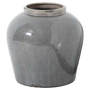 Garda Grey Glazed Juniper Vase - Canwell Interiors Limited - Hills