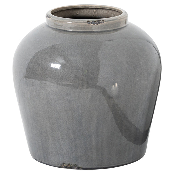 Garda Grey Glazed Juniper Vase - Canwell Interiors Limited - Hills