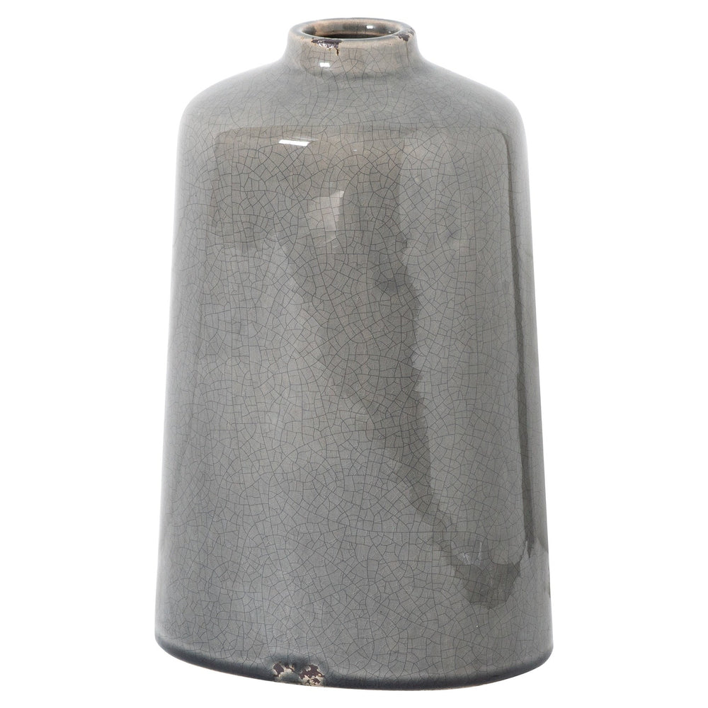 Garda Grey Glazed Liv Vase - Canwell Interiors Limited - Hills
