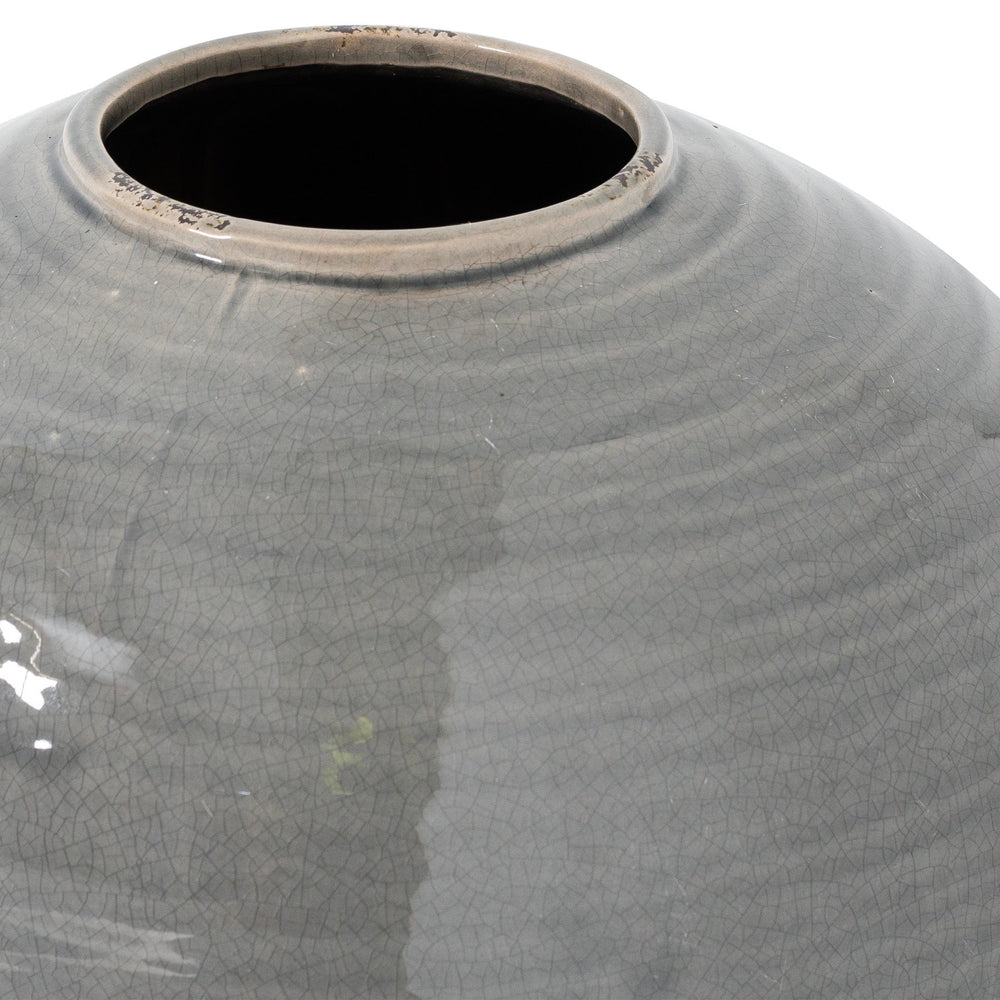 Garda Grey Glazed Regola Vase - Canwell Interiors Limited - Hills