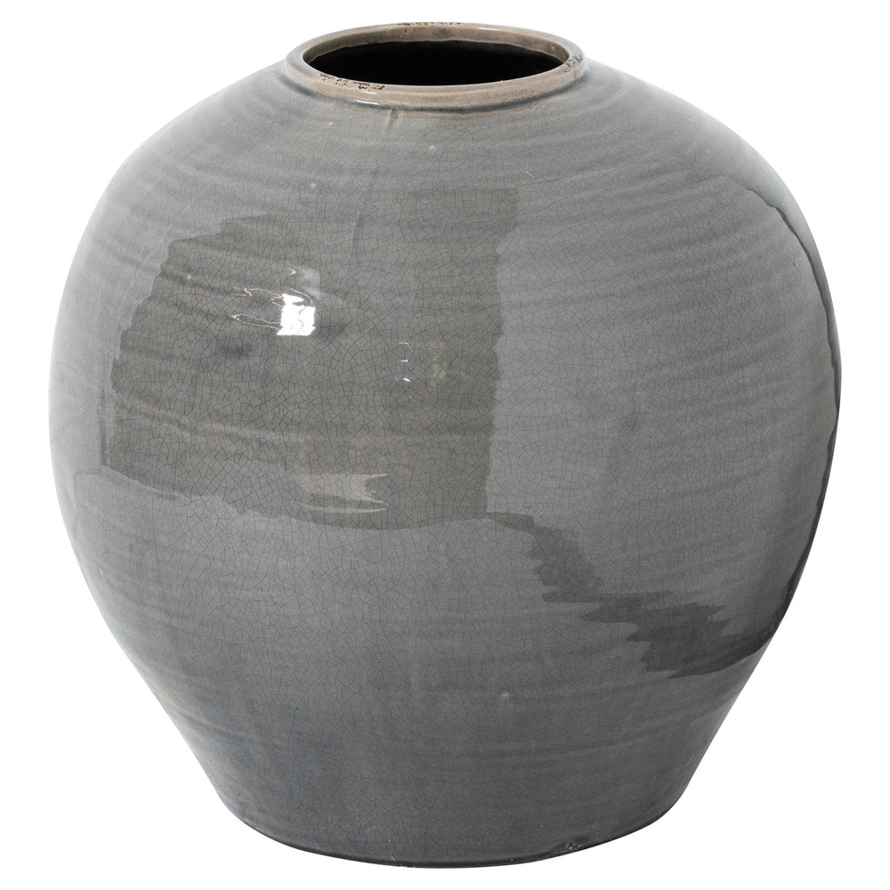 Garda Grey Glazed Regola Vase - Canwell Interiors Limited - Hills