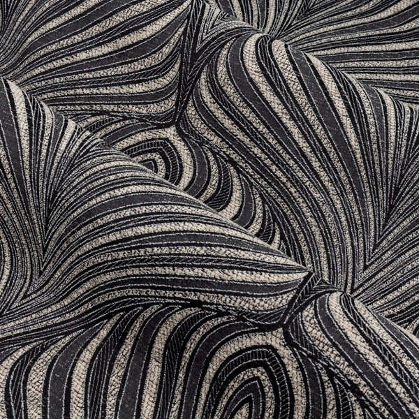 Gatsby 228x137 Eyelet Curtains Black - Canwell Interiors Limited - Riva