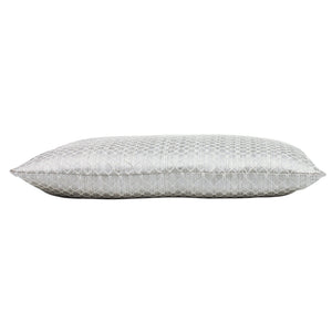 Gemstone 40x60 Feather Filled Cushion Chrome - Canwell Interiors Limited - Riva
