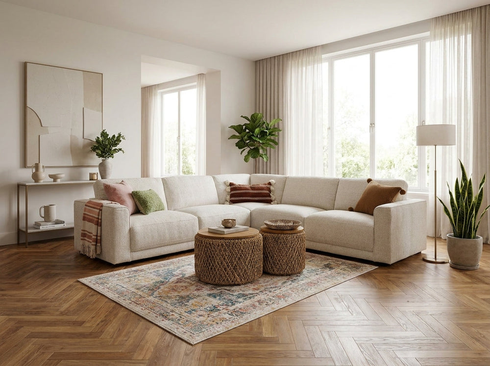 Marlow Sofa Beige Large Corner - Xshowhome