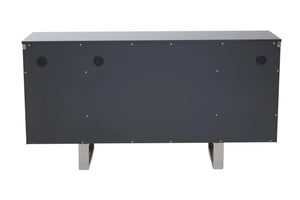 Genoa Four Door Grey Gloss Finish Sideboard - XShowhome Limited - Xshowhome