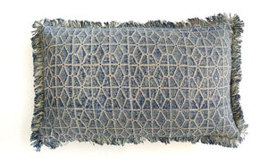 Geo Block Print Indigo 30x50 - Canwell Interiors Limited - Malini