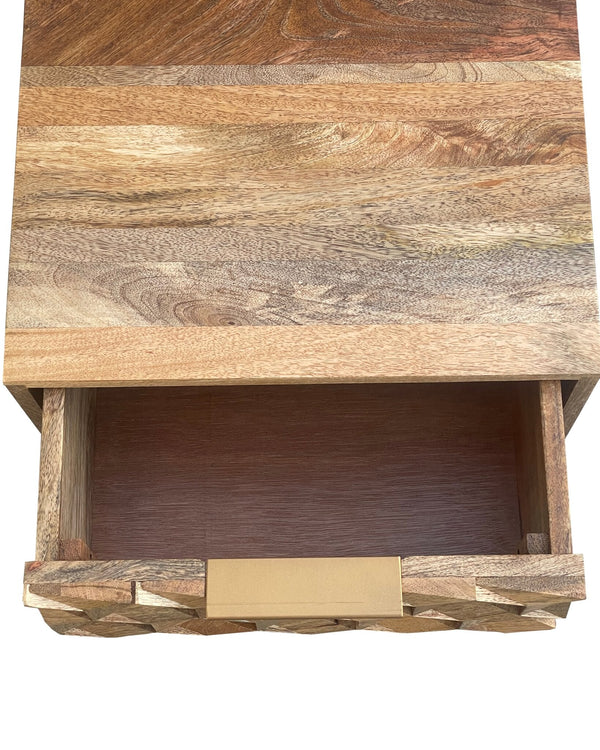 Geometric 2 Drawer Bedside - XShowhome Limited - Jaipur